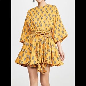 Rhode Ella Dress in Yellow Flower